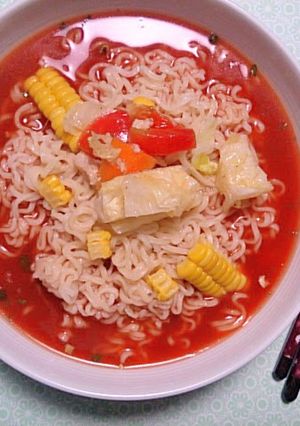 野菜ジュースで冷やしラーメン♪-レシピのメイン写真