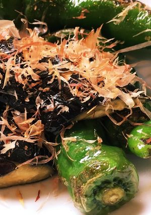 甘長（万願寺）とうがらしと茄子の焼いたん-レシピのメイン写真