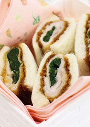 ほうれん草カツのサンドイッチ-レシピのメイン写真