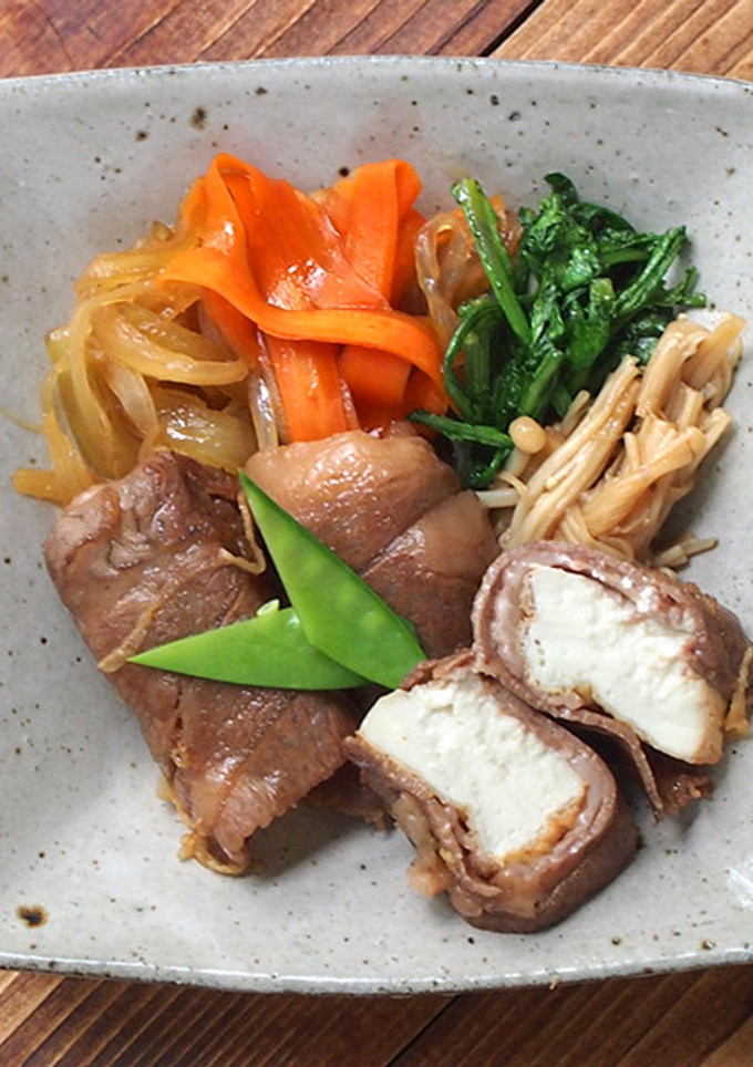 肉巻き生揚げのスキ煮-レシピのメイン写真