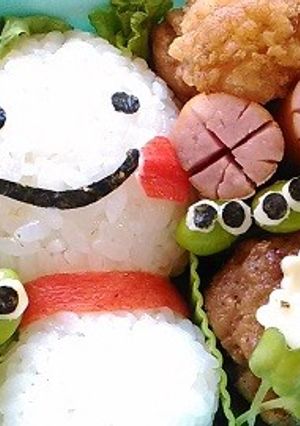 キャラ弁♡てるてる坊主＆紫陽花弁当♪-レシピのメイン写真