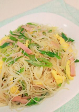 長ねぎたっぷり焼きビーフン-レシピのメイン写真