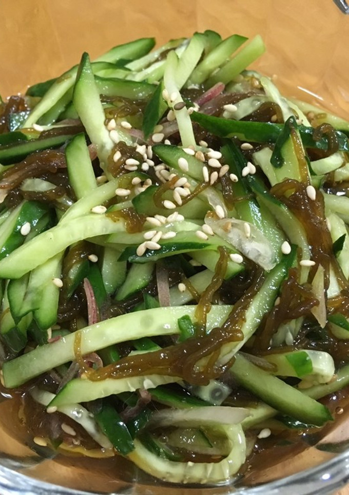 きゅうりともずくの酢の物-レシピのメイン写真