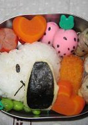 スヌーピー　のお弁当　横顔-レシピのメイン写真