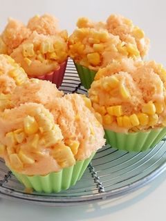 お野菜とコーンの蒸しパン♪-レシピのメイン写真