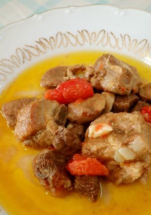 肉の塩トマトオイル煮込み-レシピのメイン写真