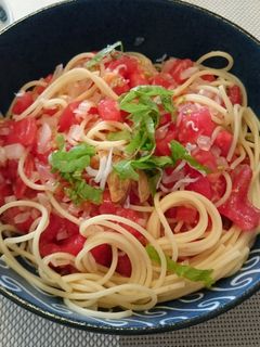 トマトの冷製パスタ-レシピのメイン写真