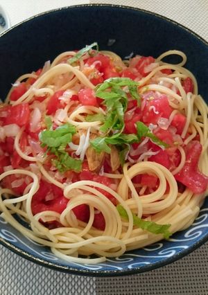 トマトの冷製パスタ-レシピのメイン写真