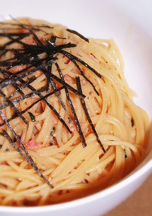 たらこふりかけのクリームスパゲティー-レシピのメイン写真