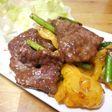 レバーとにんにくの芽炒め