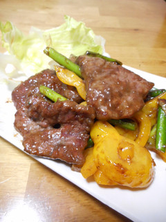 レバーとにんにくの芽炒め-レシピのメイン写真