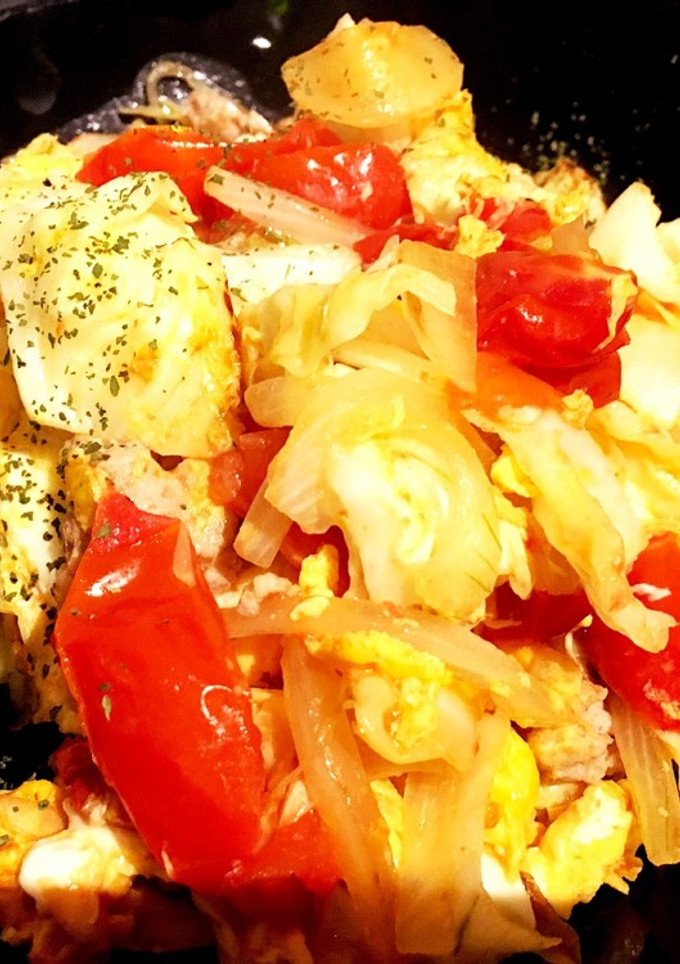 野菜たっぷり☆トマトと野菜の卵炒め-レシピのメイン写真