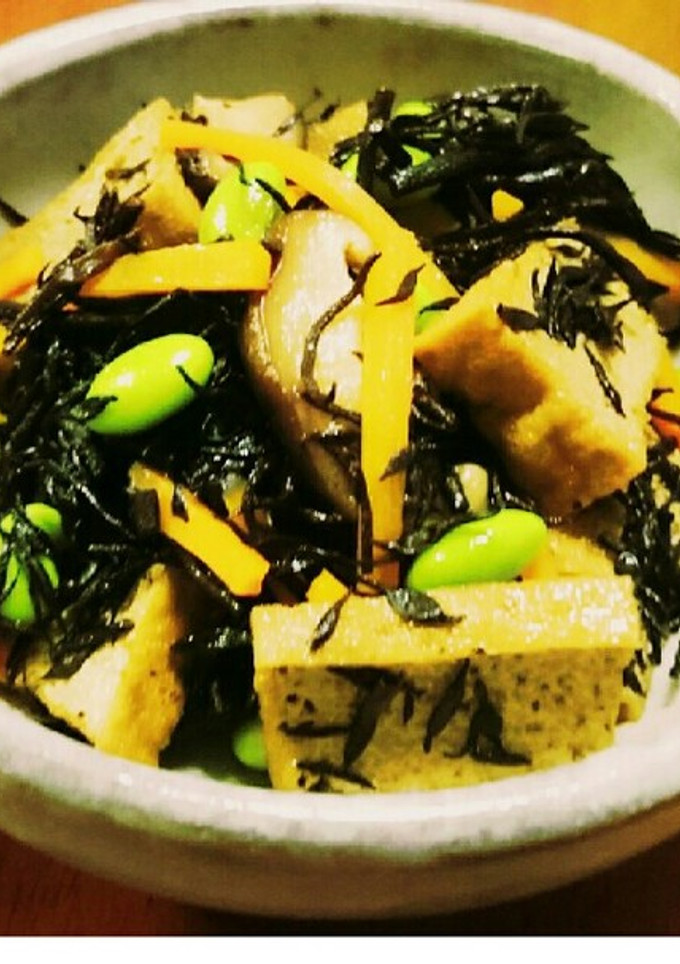 少しの材料で簡単♪厚揚げとひじきの旨煮-レシピのメイン写真