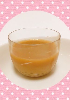 タピオカ&ミルクティーゼリー☆嚥下食にも-レシピのメイン写真