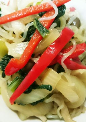 色々野菜と白滝炒め☆-レシピのメイン写真