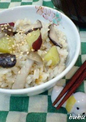 さつま芋とキノコの巡茶飯-レシピのメイン写真