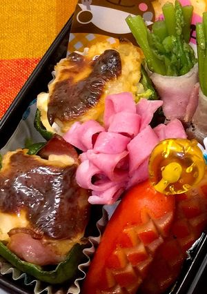 ピーマンカップポテサラグラタン-レシピのメイン写真