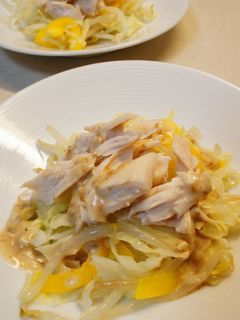 ささみと野菜の胡麻ドレ和え-レシピのメイン写真