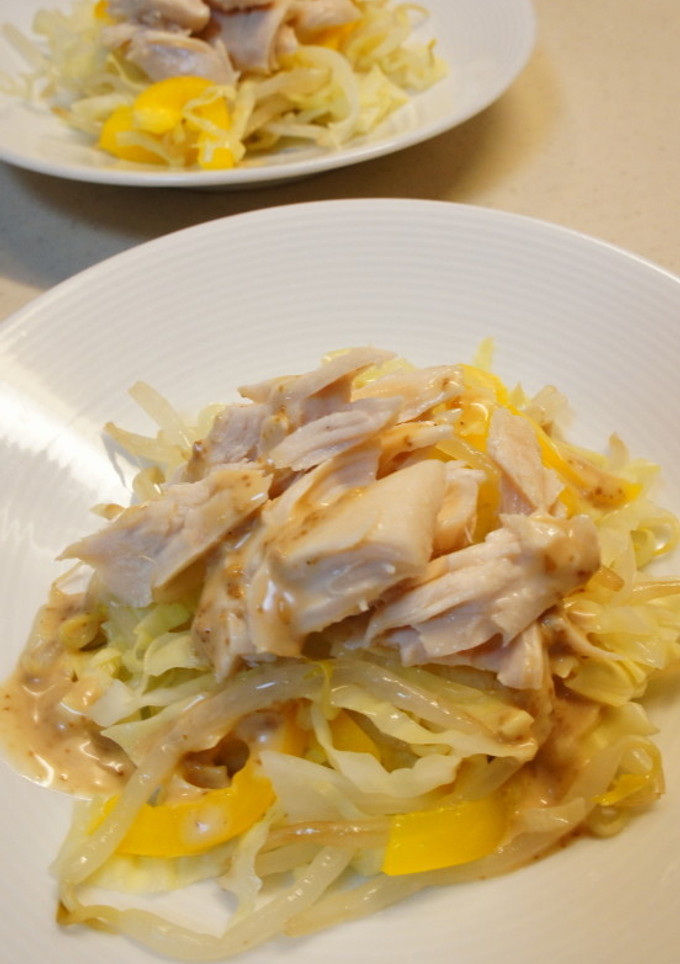 ささみと野菜の胡麻ドレ和え-レシピのメイン写真