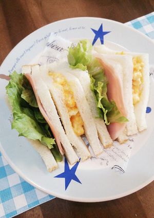 食パン1枚で☆簡単薄切りミックスサンド-レシピのメイン写真