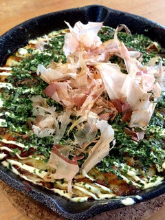 スキレット鍋であつあつふわふわお好み焼き-レシピのメイン写真