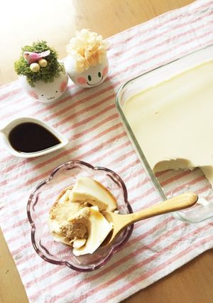 つるんっぷるるん！スコップ豆乳プリン-レシピのメイン写真
