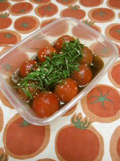 ミニトマトのお浸し-レシピのメイン写真
