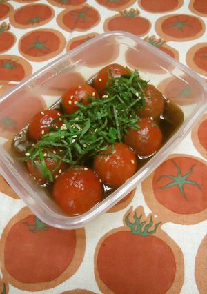 ミニトマトのお浸し-レシピのメイン写真