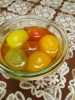 ミニトマトのワインコンポート~ゼリーにも-レシピのメイン写真