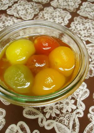 ミニトマトのワインコンポート～ゼリーにも-レシピのメイン写真