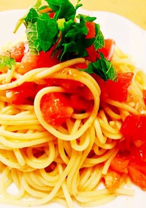 夏にぴったり！ ピリ辛冷製パスタ-レシピのメイン写真