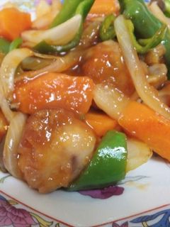簡単!あまった唐揚げで作る酢鶏-レシピのメイン写真