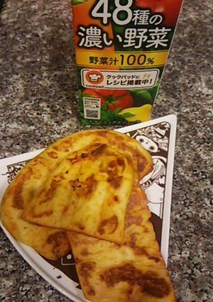野菜ジュースでフレンチトースト風ナン-レシピのメイン写真