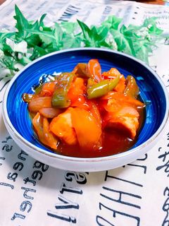 鶏胸肉の酢豚風炒め♡-レシピのメイン写真