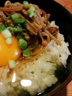絶品TKG♡卵かけごはん 卵×なめたけ-レシピのメイン写真