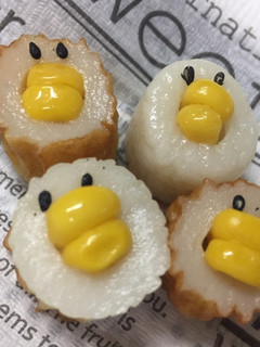 お弁当に竹輪とコーンで可愛いとりさん-レシピのメイン写真