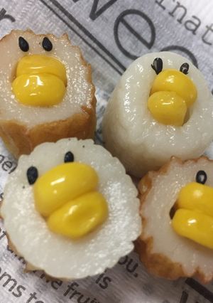 お弁当に竹輪とコーンで可愛いとりさん-レシピのメイン写真