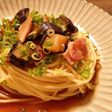 レンジで簡単!ピリ辛茄子の和風冷製パスタ