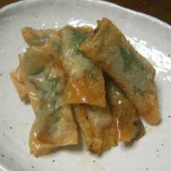รูปของ 鶏ひき肉の包み揚げ