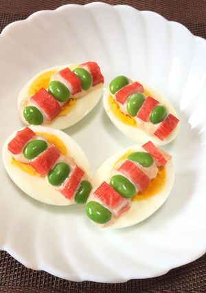 卵のピザ風おつまみ!(^^)!-レシピのメイン写真