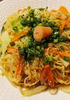 余った麺で☆簡単！明太子焼きそば♪-レシピのメイン写真