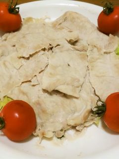 レンジで作る冷しゃぶ風蒸し豚-レシピのメイン写真