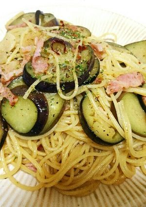 フライパンひとつ！ナスのペペロンチーノ-レシピのメイン写真