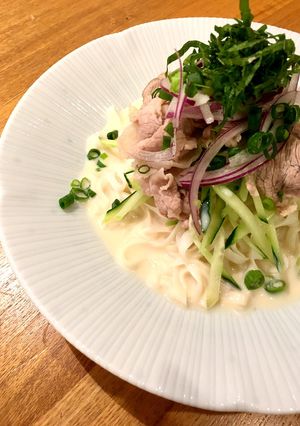まろやか豆乳豚しゃぶ冷麺（ロカボタイプ）-レシピのメイン写真