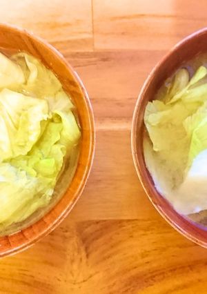信州定番♪レタスのお味噌汁-レシピのメイン写真