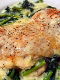 鶏肉とほうれん草のクリーム煮-レシピのメイン写真