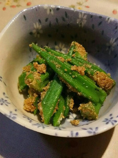 お弁当に!おくらの胡麻和え☆-レシピのメイン写真