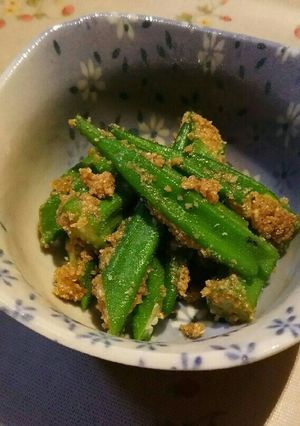 お弁当に！おくらの胡麻和え☆-レシピのメイン写真