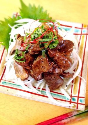 鶏レバーの梅酢煮-レシピのメイン写真
