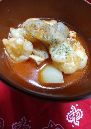 ☆野菜ジュースDEすいとん☆-レシピのメイン写真